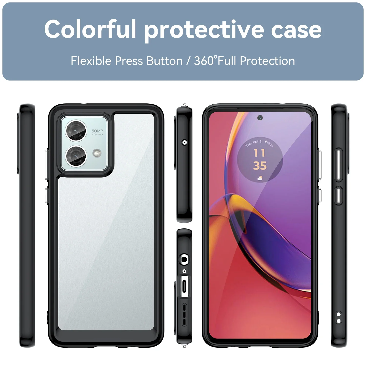 Funda TPU Transparente Motorola Moto G84 / G54 / G14 / G34 – Antigolpes - imagen 2