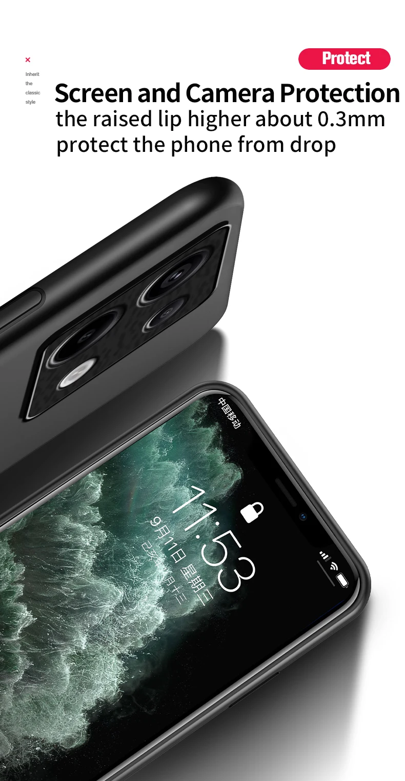 Detalle de los bordes y acabado de la funda