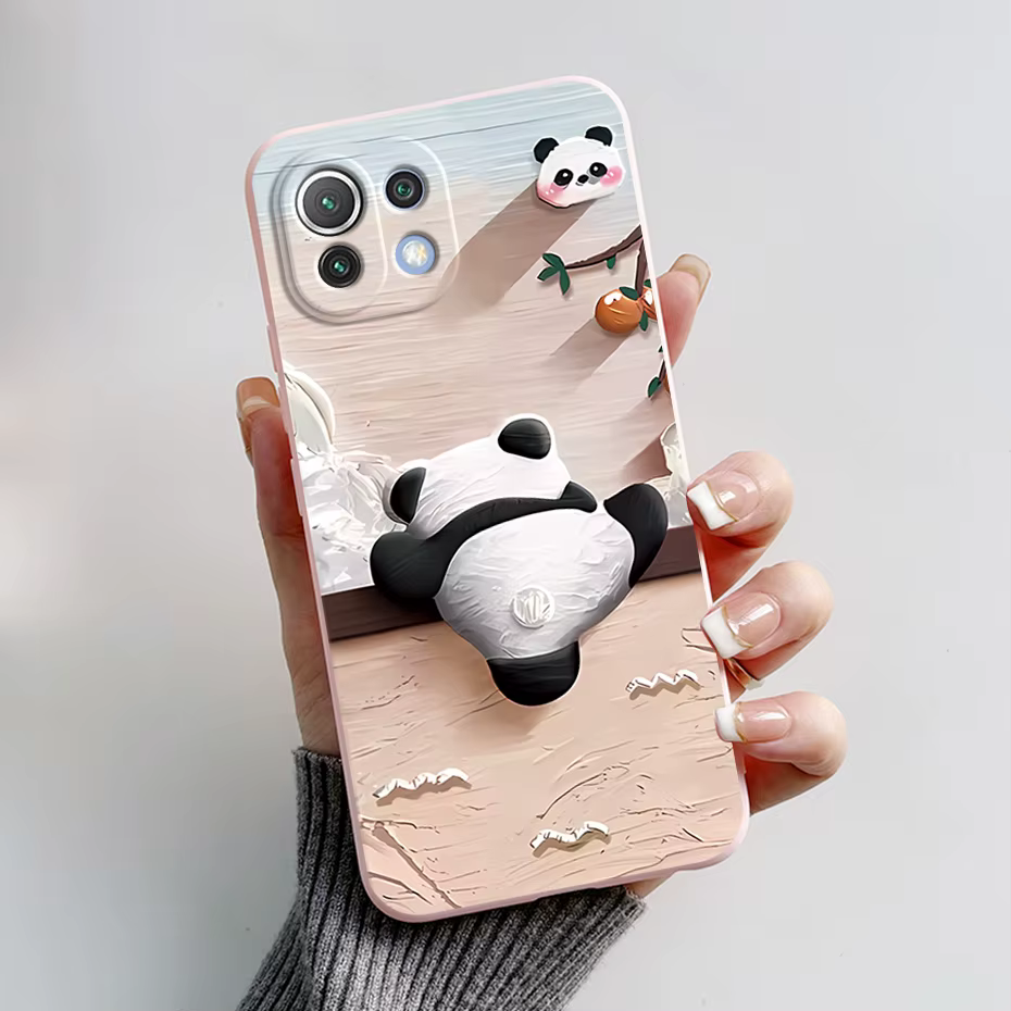 Xiaomi Mi 11 Lite 5G NE Funda TPU Antigolpes Conejo Panda Suave - imagen 5