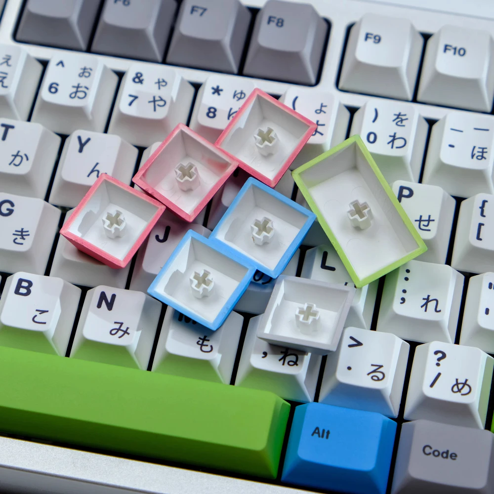 GMK Teclas PBT para Teclado Mecánico MX, Perfil Cherry Blanco Gris - imagen 5