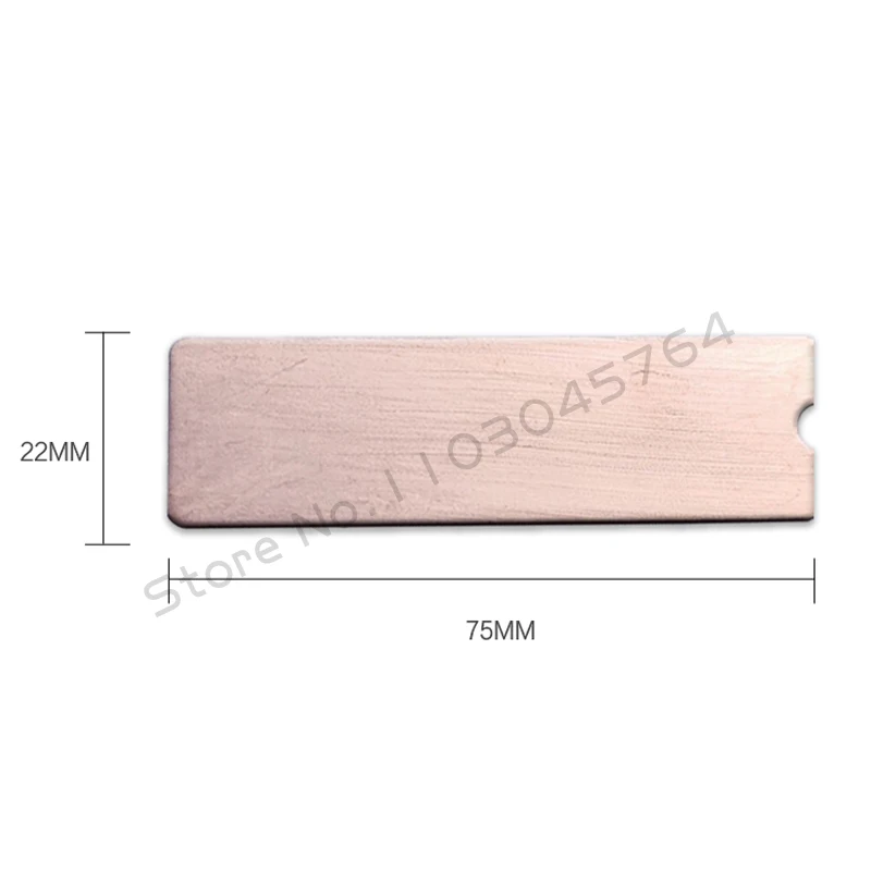 Disipador Cobre M.2 2280 NVMe – Refrigeración SSD Alta Disipación - imagen 2