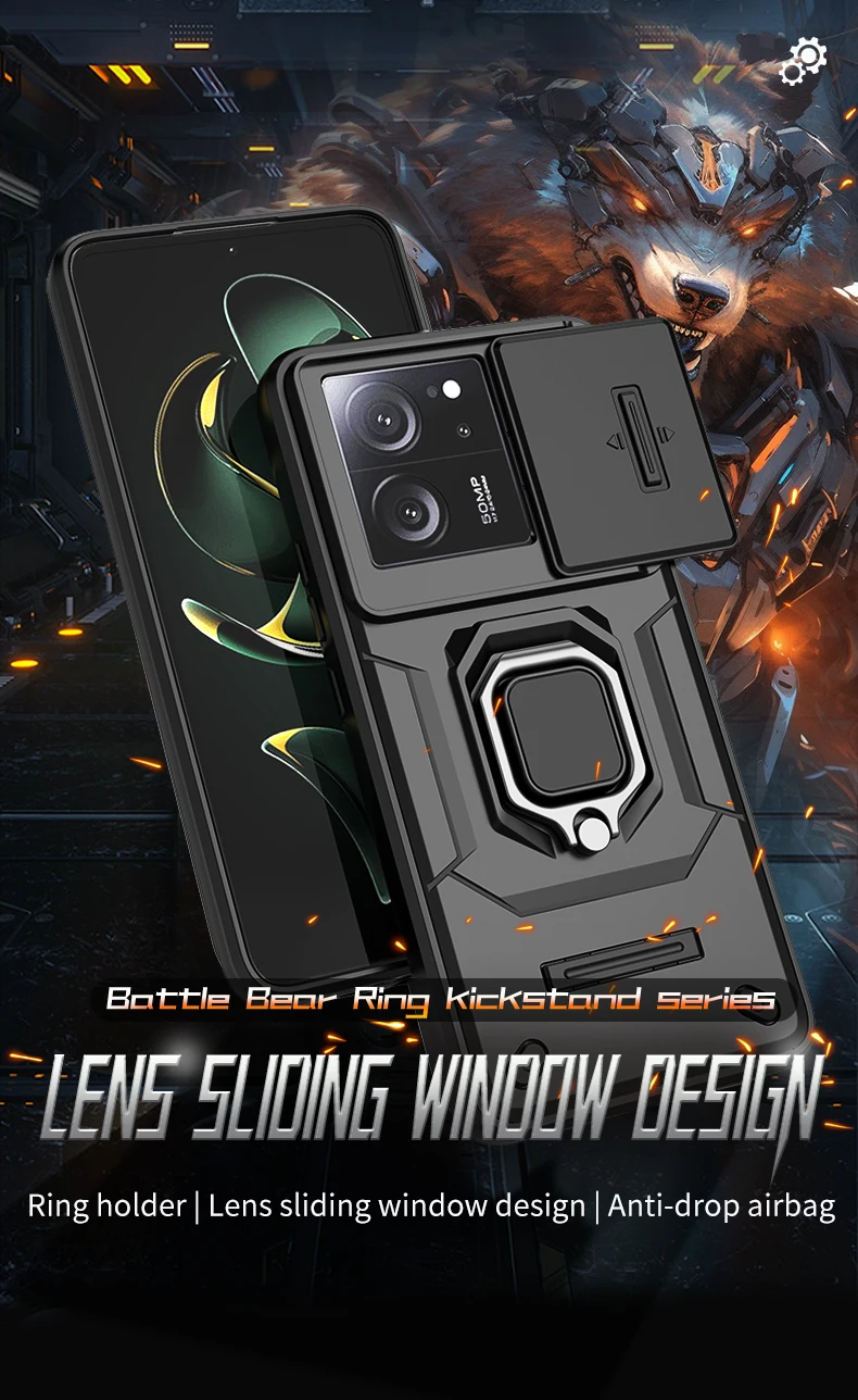 Funda antigolpes con protección de cámara