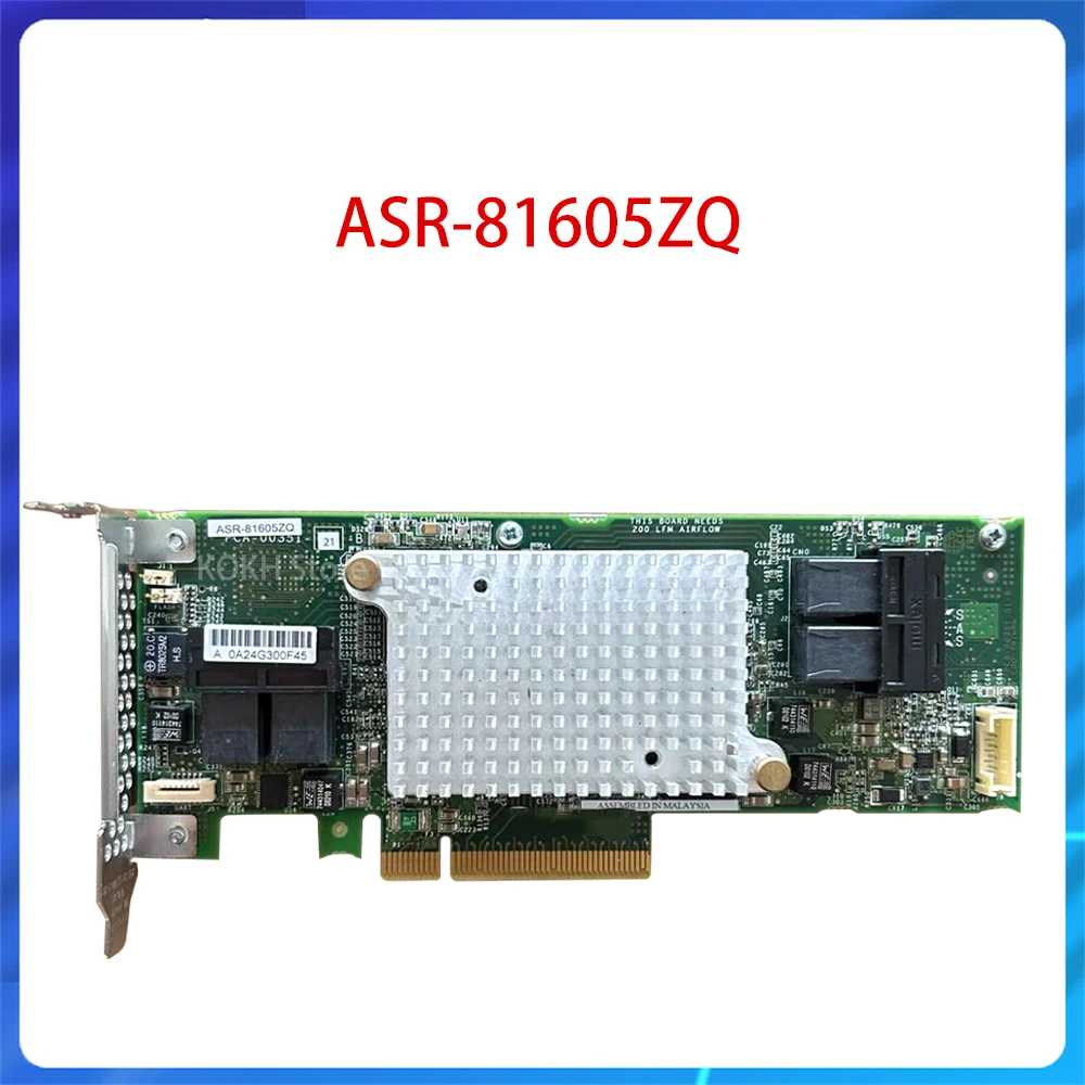 Controlador RAID Adaptec ASR-81605ZQ – 12G SAS 16 Puertos PCIe X8 1GB Caché