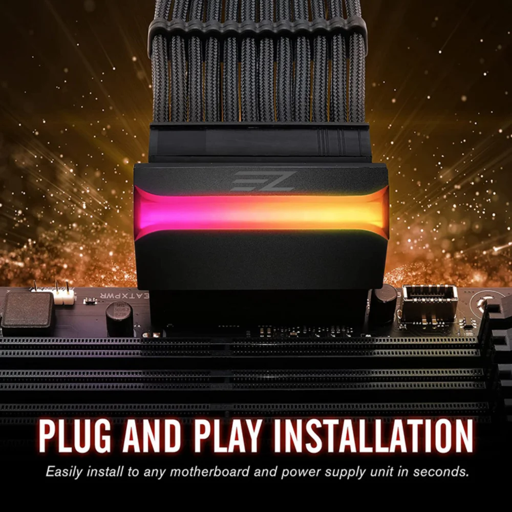 Convertidor 24 pines a 90 grados para placa base A-RGB vertical 5V - imagen 4