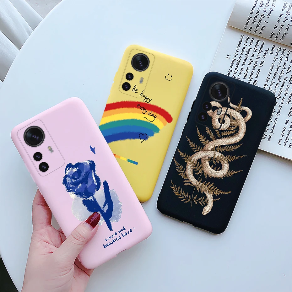 Funda Silicona Xiaomi 12 Lite Estampado Floral Antigolpes Protectora
