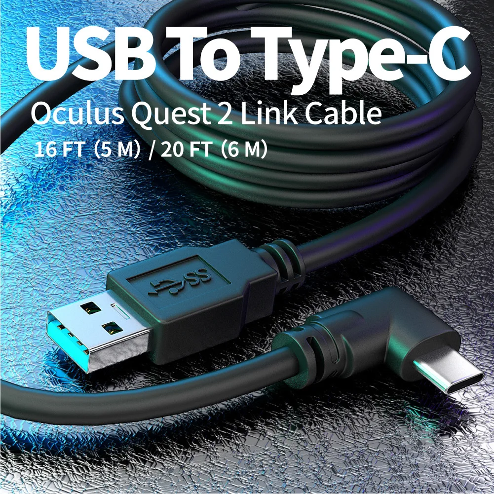 Cable USB UXG para Oculus Quest vista lateral