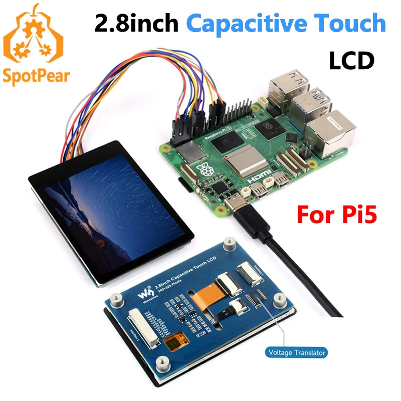 Módulo Pantalla TFT 2.8" Táctil – Compatible Raspberry Pi y ESP32S3
