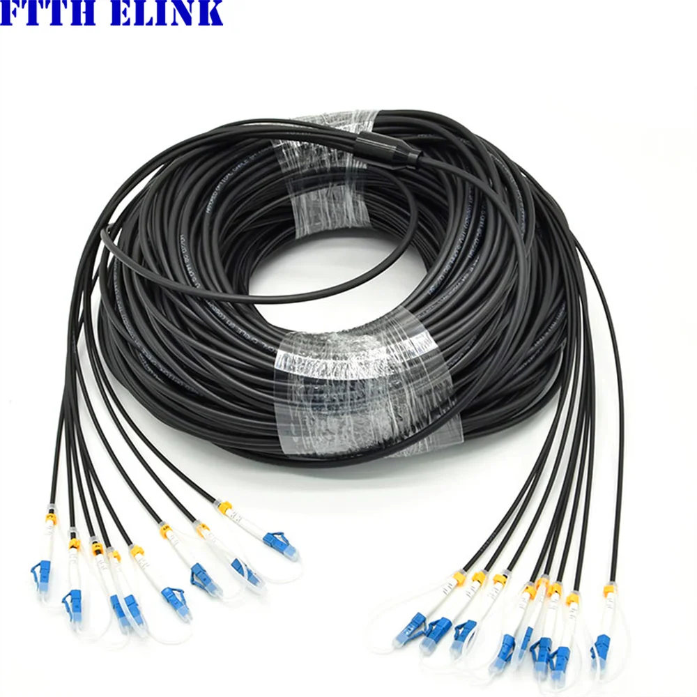 Cable de fibra óptica 8 núcleos blindado TPU