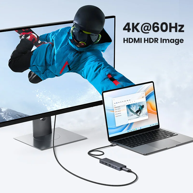 UGREEN Hub USB-C HDMI alta velocidad con Power Delivery para portátil - imagen 5