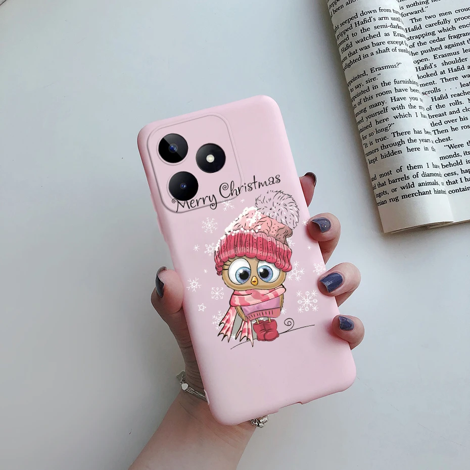 Funda de silicona suave con corazón para Realme Note 50