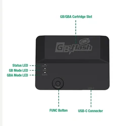 GBflash Grabador de Cartuchos GBA/GBC con USB-C