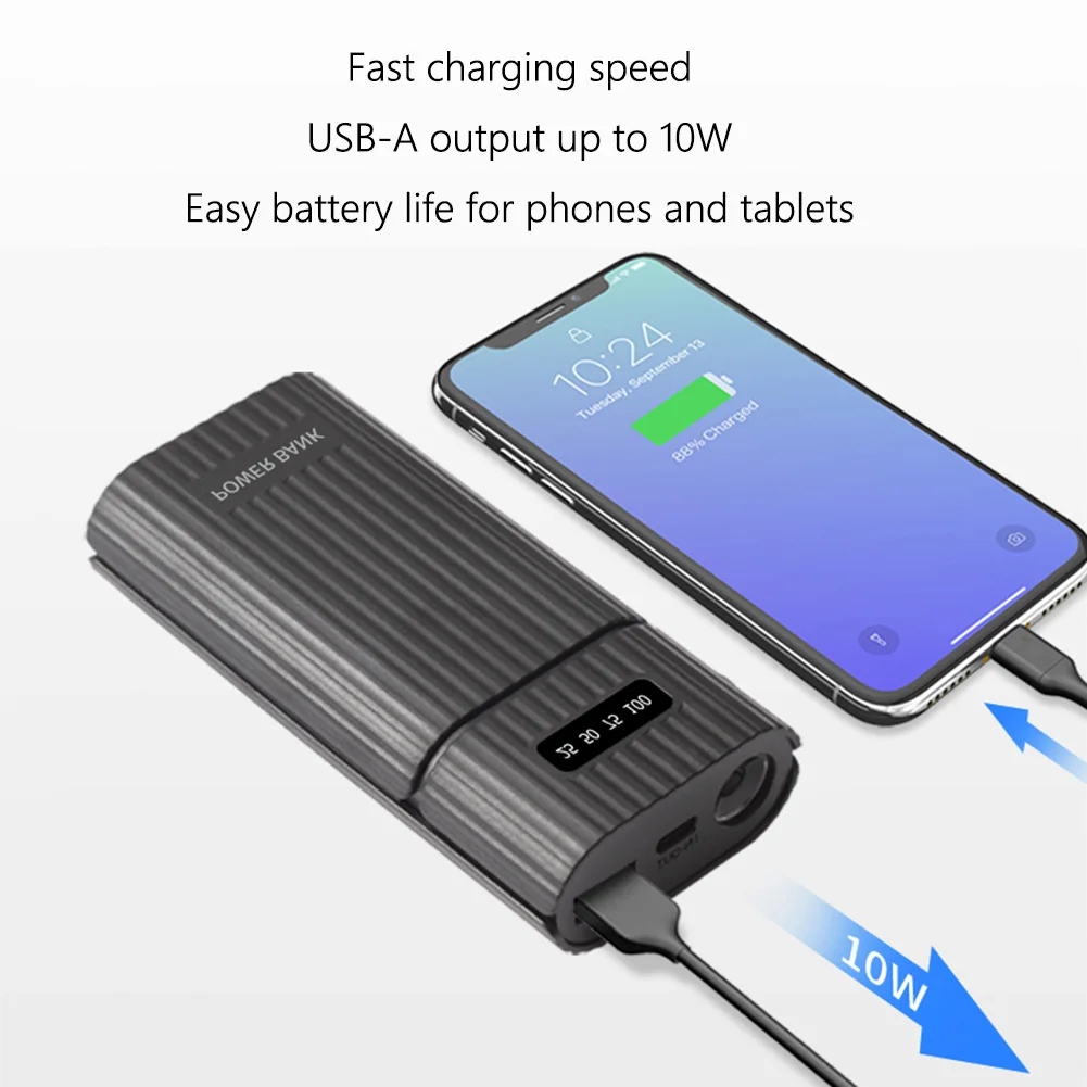 Cargador iPhone Adaptador con Caja para Baterías – Sin Batería