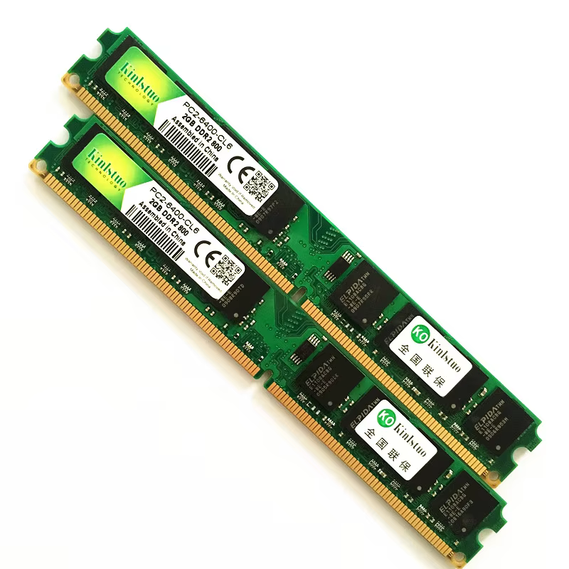 Detalle del módulo DDR2 240 pines