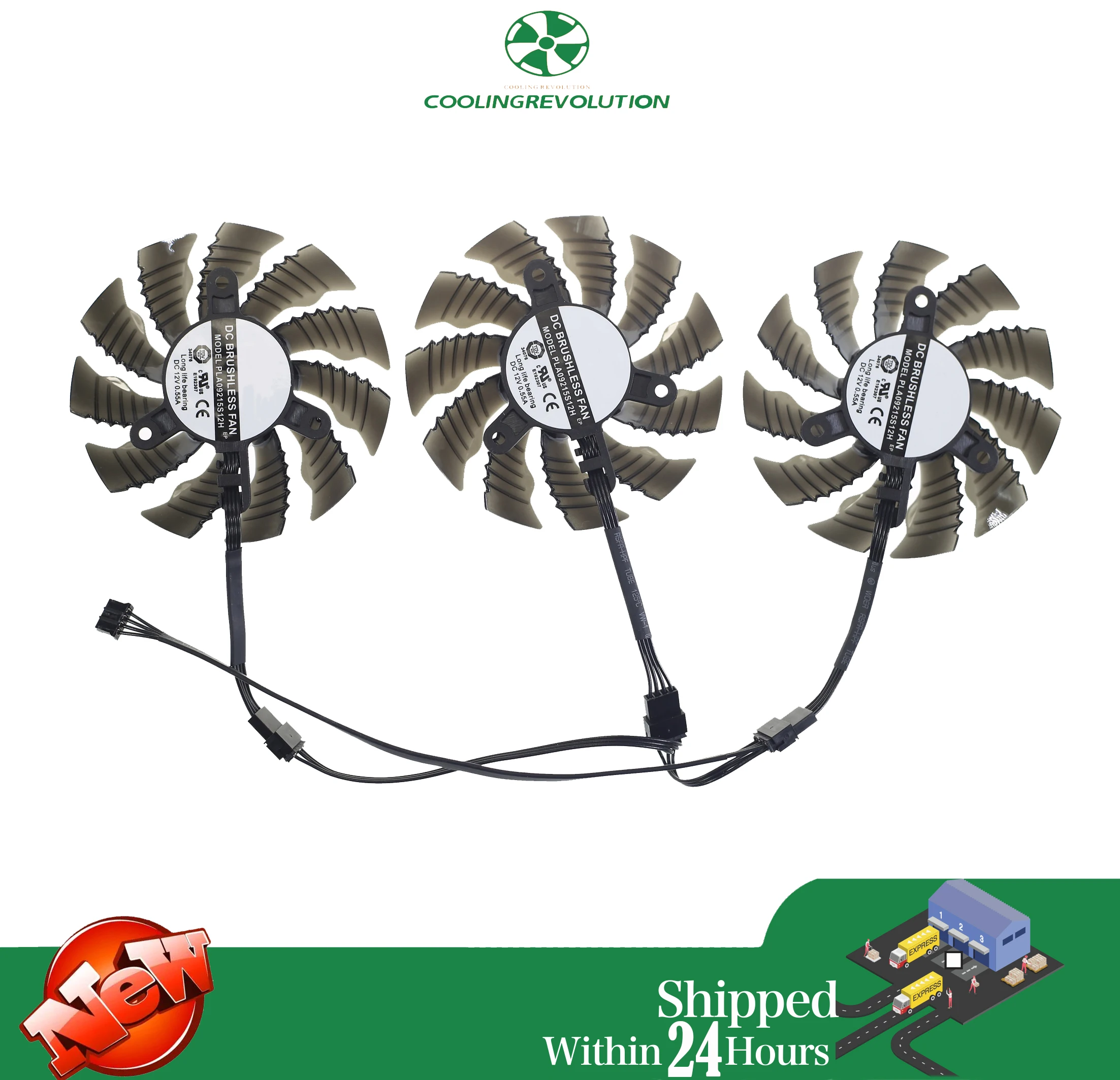 Ventiladores GPU PLA09215S12H – montaje en GPU