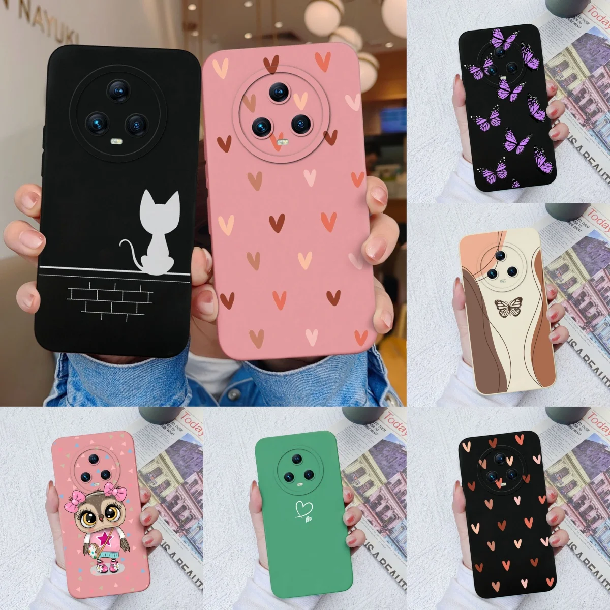 Honor Magic5 Pro Funda Silicona Líquida con Protección de Cámara - imagen 2