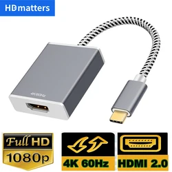Adaptador USB-C a HDMI 4K 60Hz para MacBook y PC Portátil