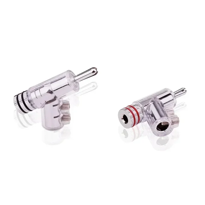 Conectores banana en Y de cobre para altavoces 4 mm autoblocantes - imagen 3