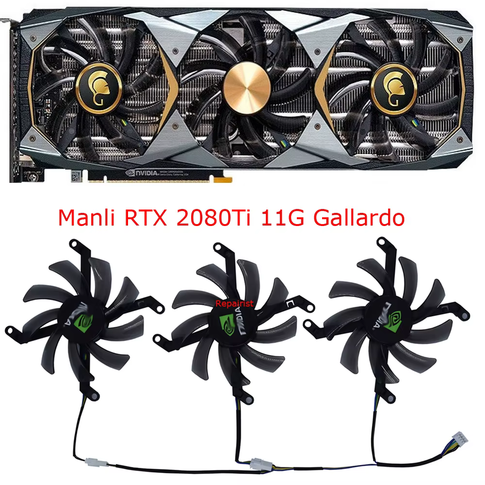 Conjunto de tres ventiladores GPU