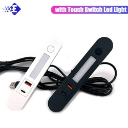 Enchufe Empotrable Oculto USB-A USB-C con Luz Nocturna
