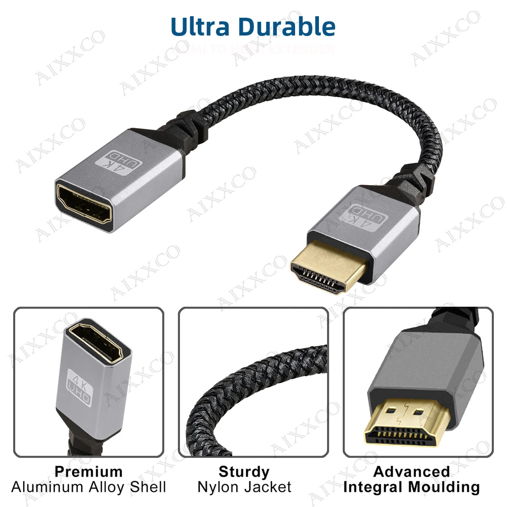 Cable HDMI AIXXCO en uso