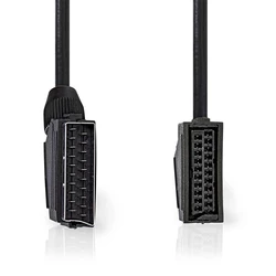 Cable alargador SCART macho a hembra de 21 pines