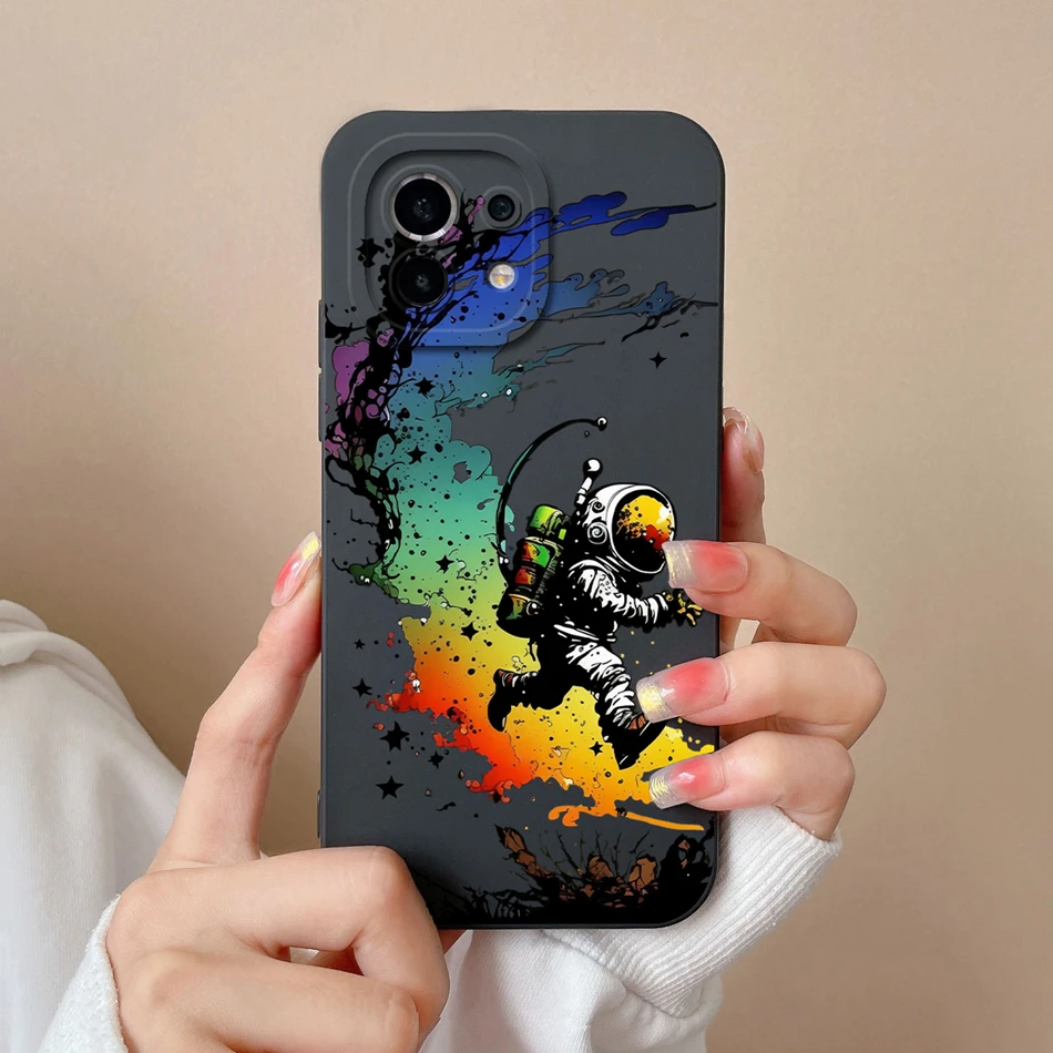 Funda de silicona líquida para Xiaomi Mi 11 Lite y Mi 11 Pro