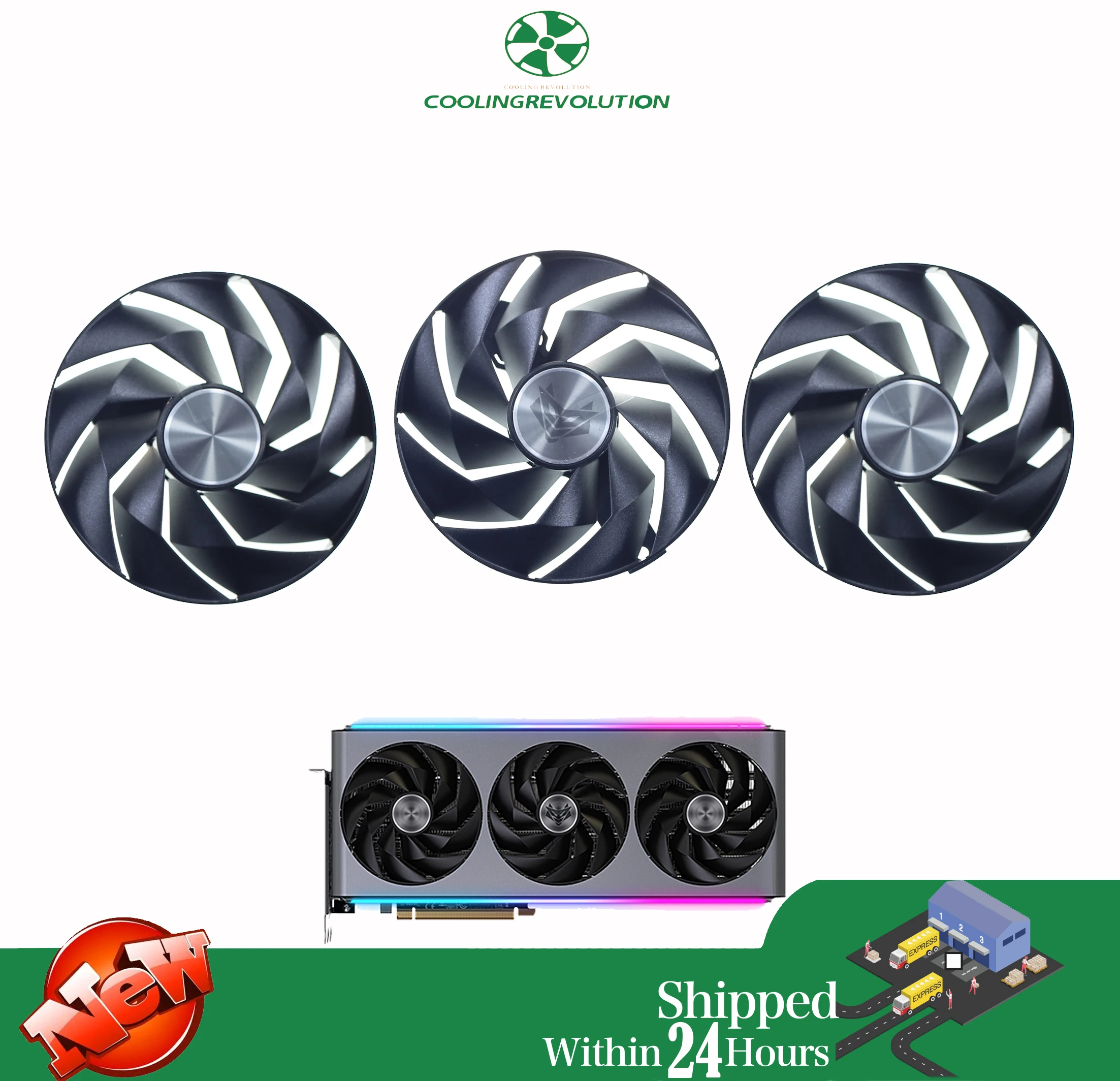 Ventilador FD10015M12D vista frontal