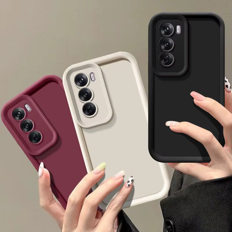 Funda OPPO Reno 12 / 12 Pro – TPU Suave Delgada Negra Antigolpes - imagen 3