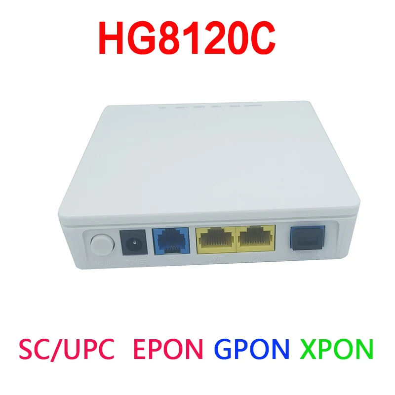 Puerto GPON y conexiones traseras