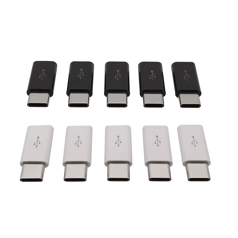 Adaptador USB-C macho a Micro USB hembra para carga y datos - imagen 2