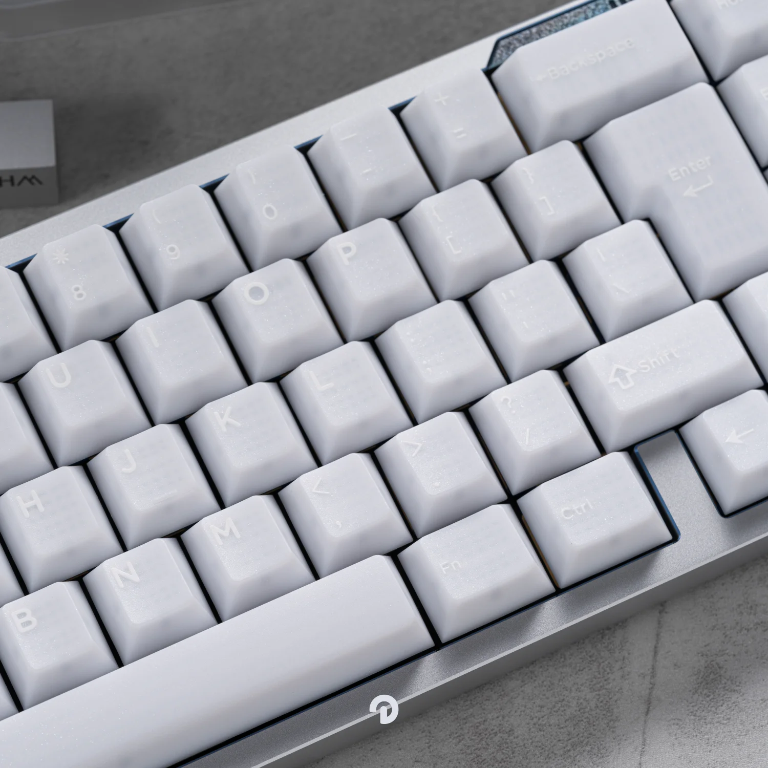 Domikey Pearl Keycaps Cherry Profile – Doble Disparo Retroiluminado - imagen 3