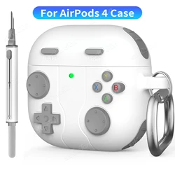 Funda Silicona AirPods 4 Antigolpes + Kit Limpieza
