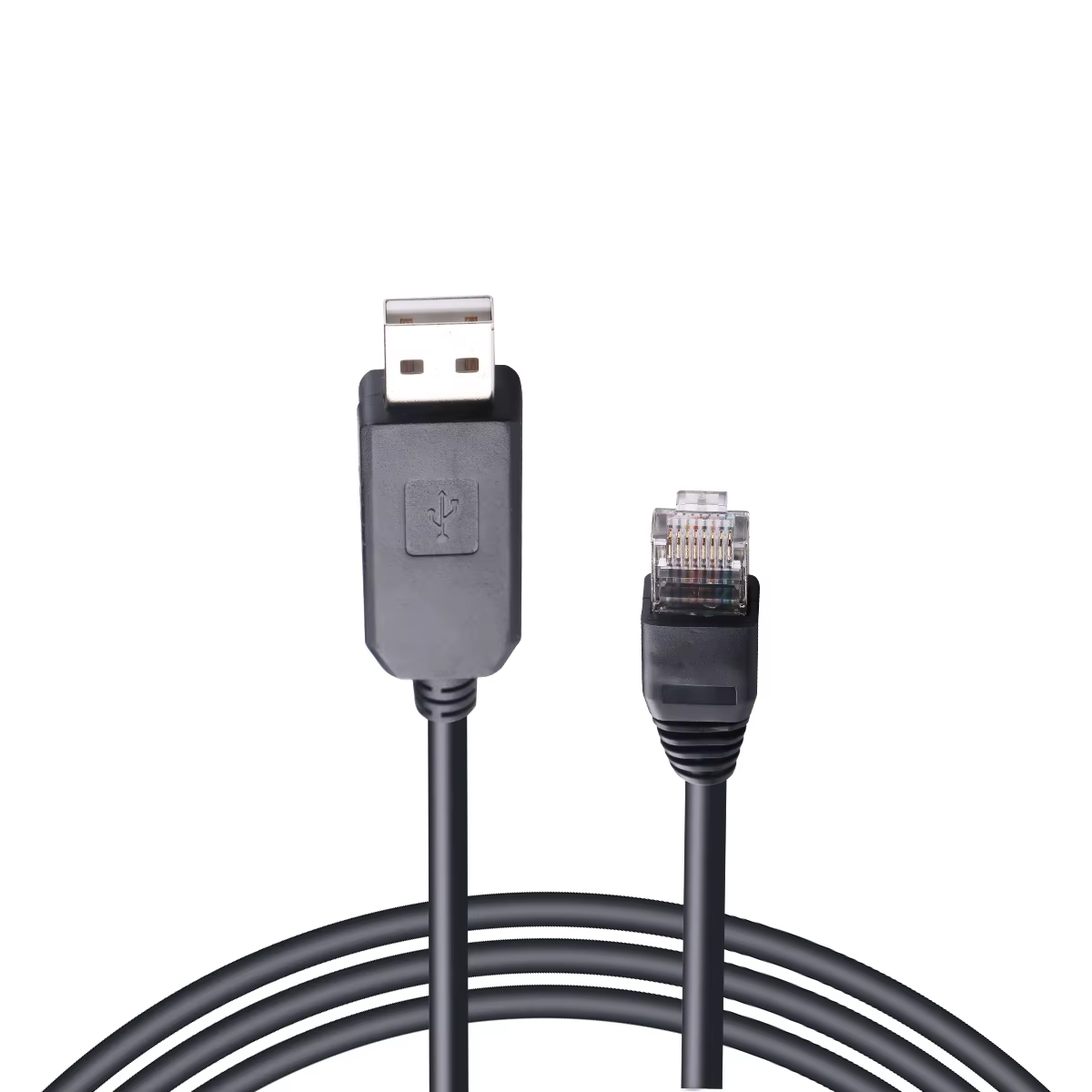 Cable conectado a equipo de prueba