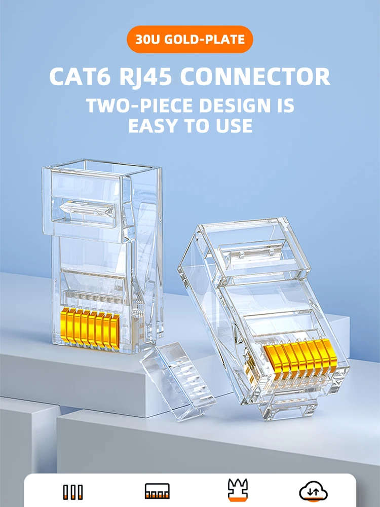 Conectores RJ45 ZoeRax Cat6