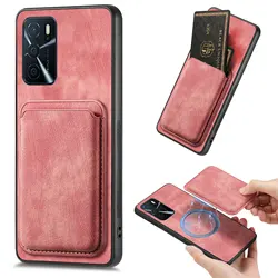 Funda Cuero OPPO A78 - Carga Inalámbrica 2 en 1 Vintage
