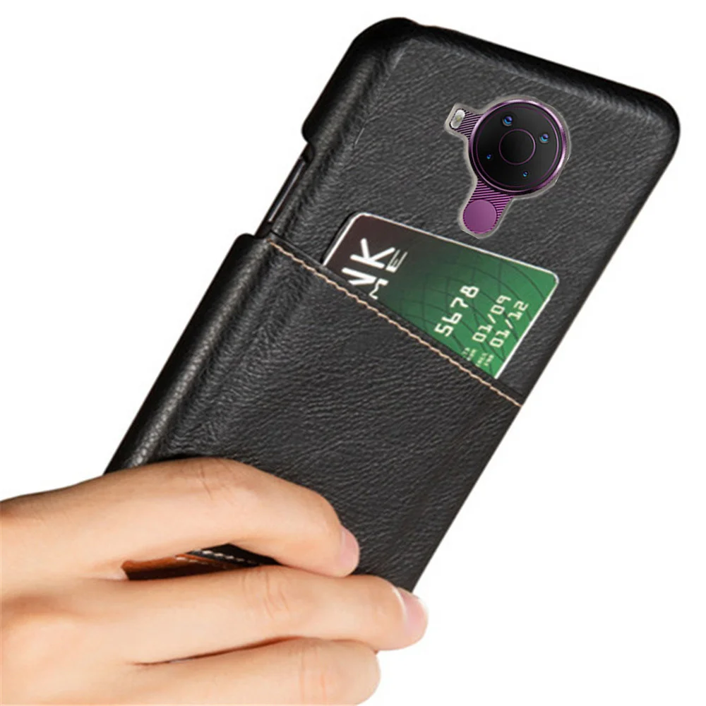 Funda PU Nokia 5.4 con Ranura Tarjeta Crédito – Protección Parachoques - imagen 4