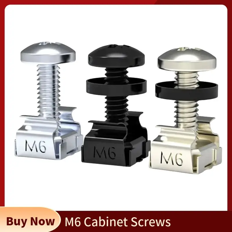 Tornillos M6 para Rack Servidor - Jaula, Tuercas y Arandelas