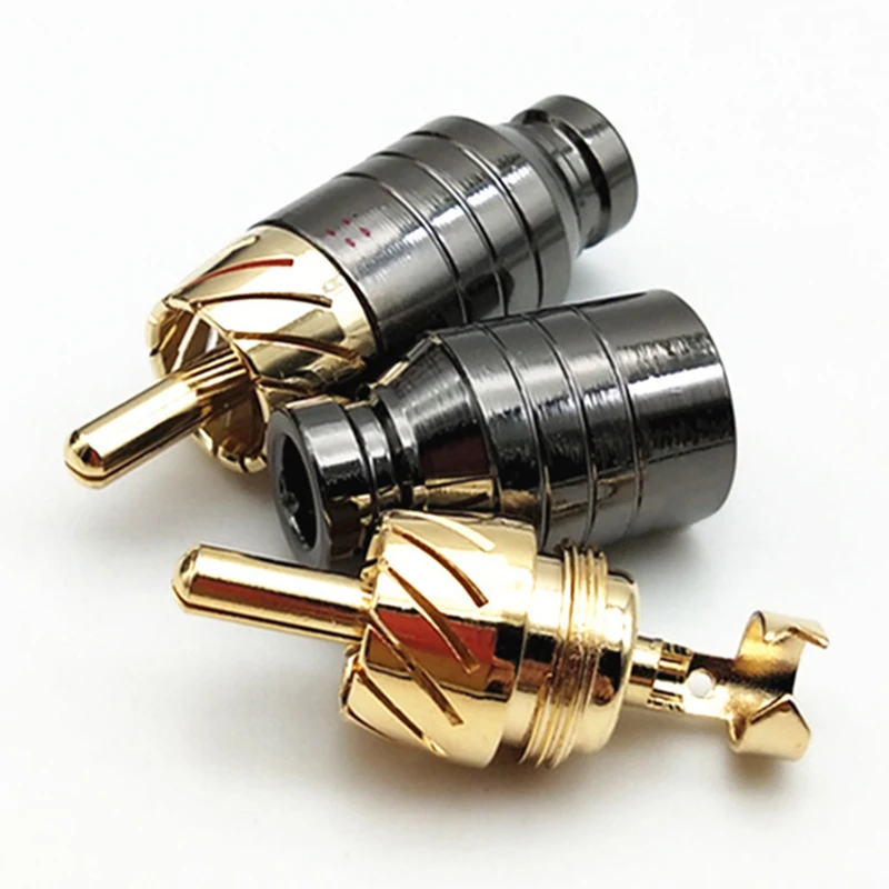 Conector RCA de soldadura chapado en oro para audio altavoz - imagen 3