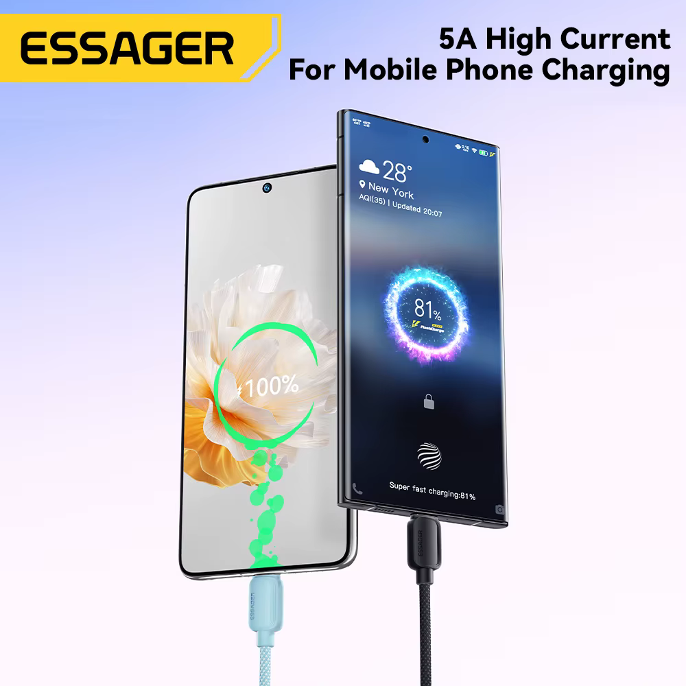 Essager Cable USB-C PD 100W 5A - Carga Rápida para iPhone 15 - imagen 3
