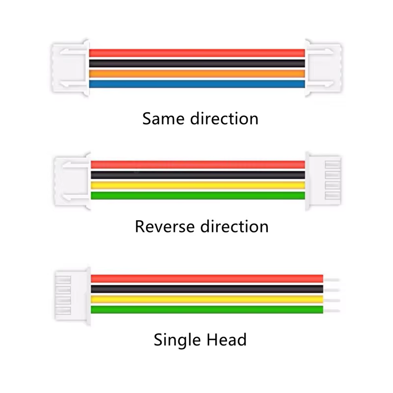 Conector EH de 2,5 mm con cable de 10 cm y pinaje variable