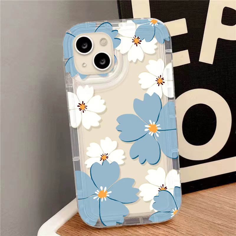 Funda Transparente Apple iPhone – Diseño Floral Antigolpes - imagen 4