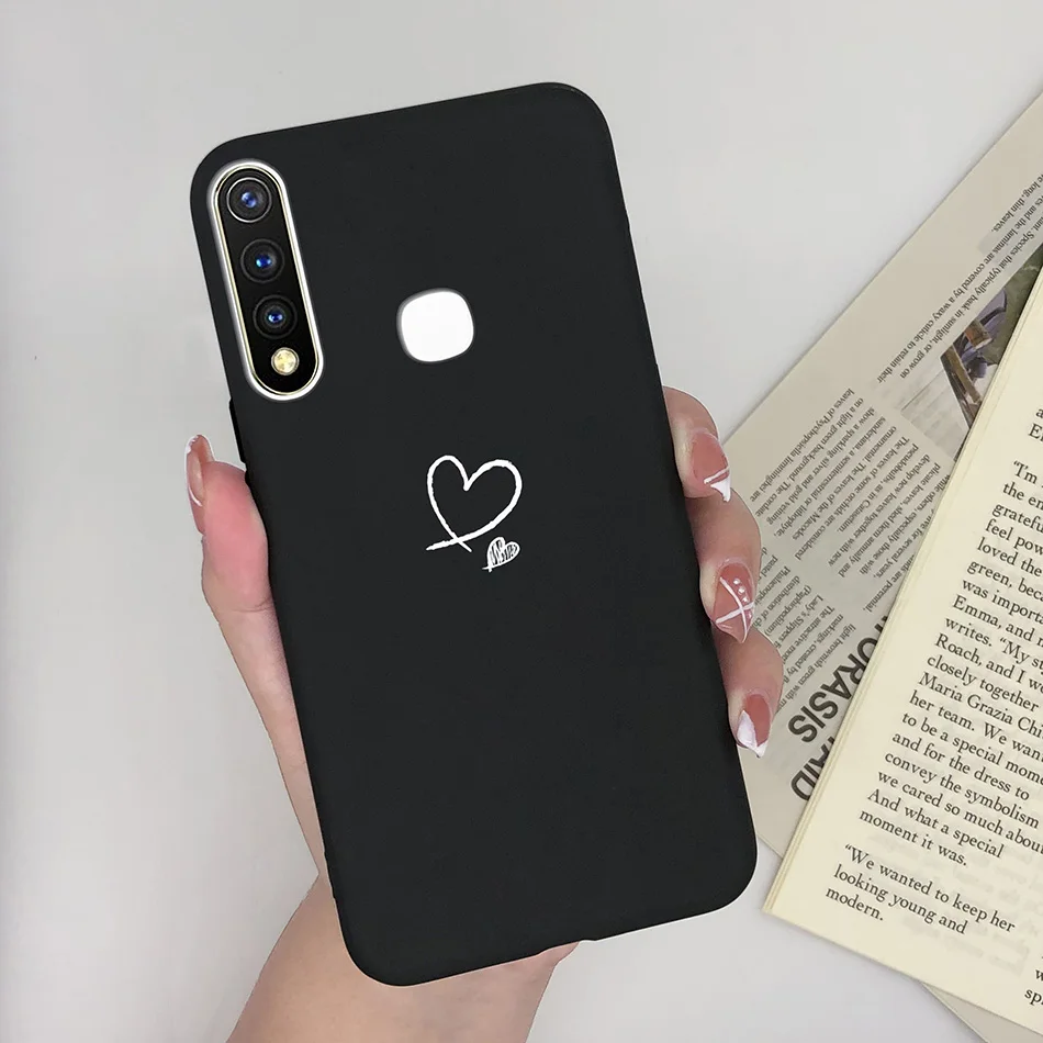 Funda con patrón de corazón de mariposa para Vivo Y19