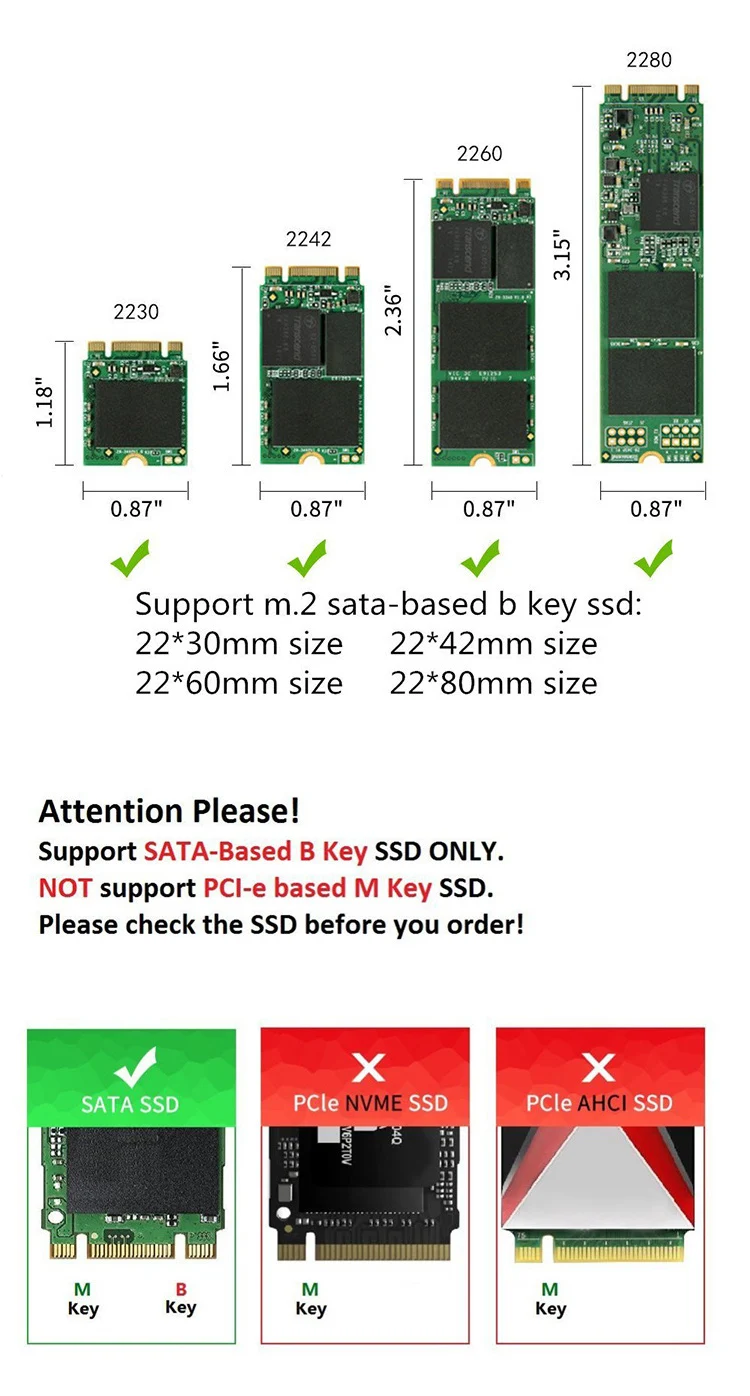 SSD M.2 insertado en la carcasa
