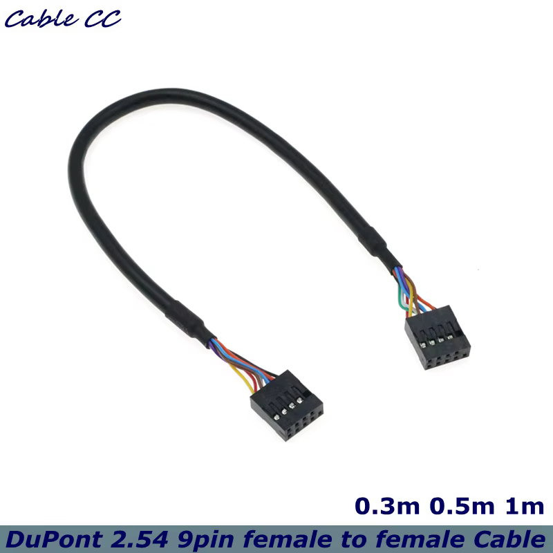 Detalle del conector hembra de 9 pines