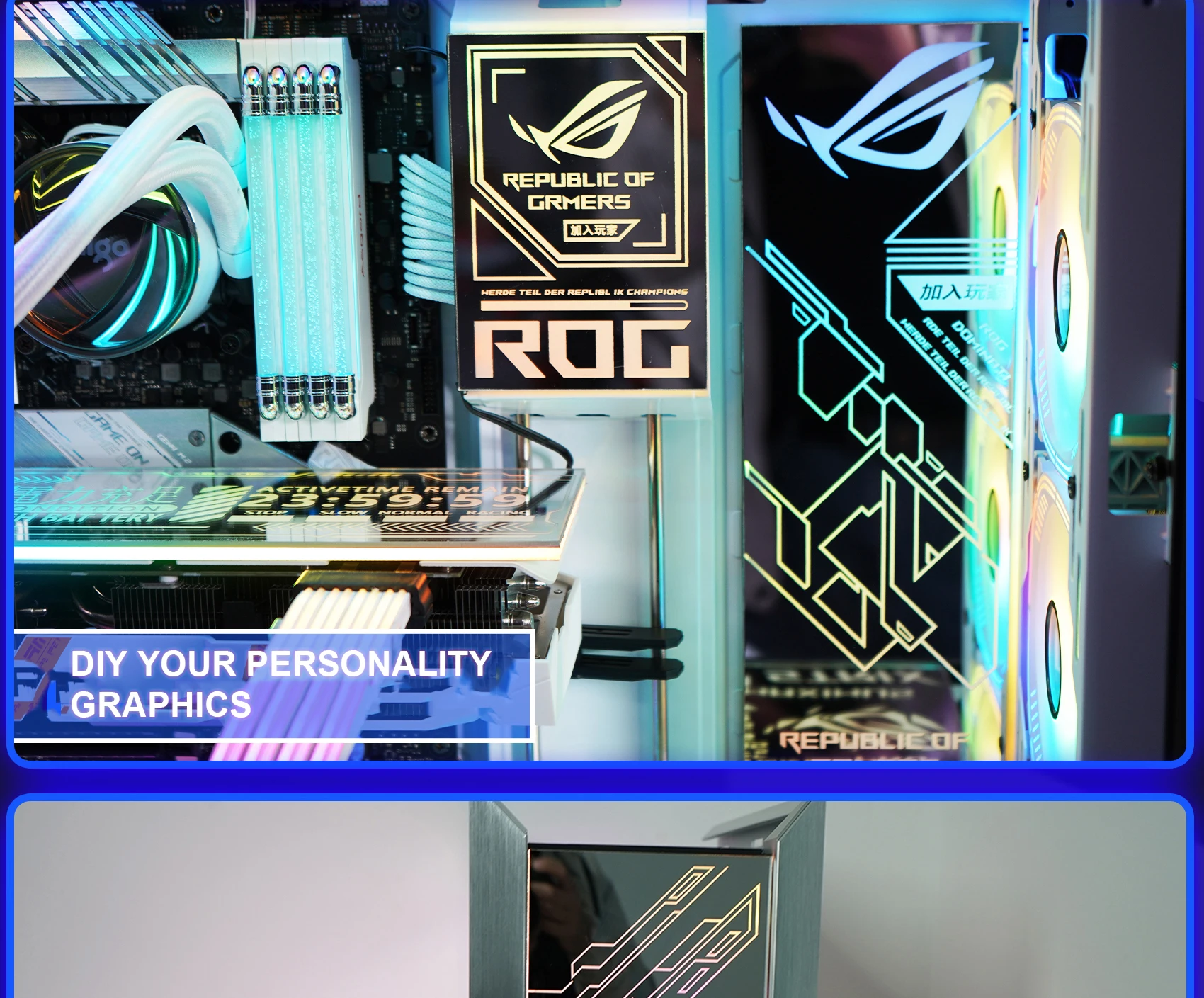 Vista del panel en ROG Strix Helios
