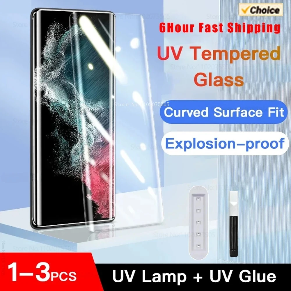 Samsung Galaxy S24 Protector pantalla vidrio templado UV adhesivo - imagen 2