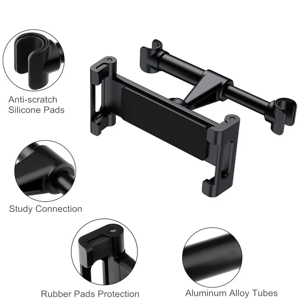 Soporte tablet coche universal – iPad Air/Pro, montaje trasero