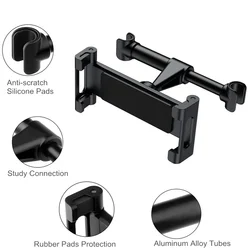 Soporte tablet coche universal – iPad Air/Pro, montaje trasero
