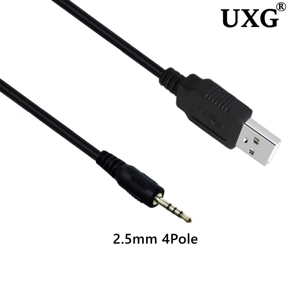 Cable en uso con auriculares