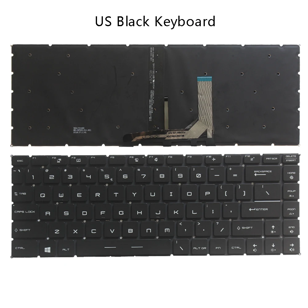 Teclado Retroiluminado MSI GF63 GS65 – RGB Español - imagen 4